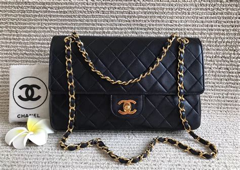 authentic chanel double flap bag.